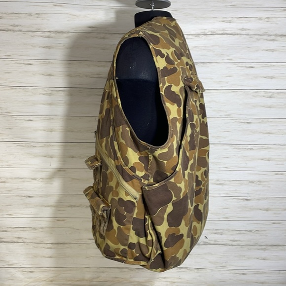 Vintage GAMEHIDE Camo Hunting Vest Front Loader Bird Pheasant Shell Holders XL - Picture 2 of 14